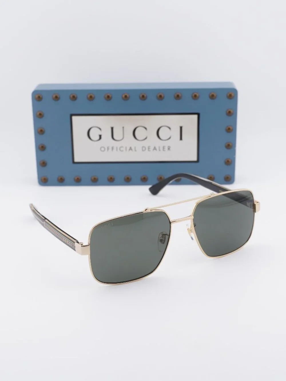 Gucci GG0529S 001 Square Sunglasses – Gold with Black\Grey